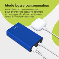 imoshion Ultra Series Aluminium | Batterie externe 20.000 mAh - Charge rapide jusqu'à 33 watts - Bleu Cobalt