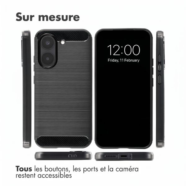 imoshion Coque Brushed Xiaomi Poco X8 Pro - Noir