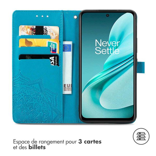 imoshion Etui de télephone Mandala OnePlus Nord N30 SE - Turquoise