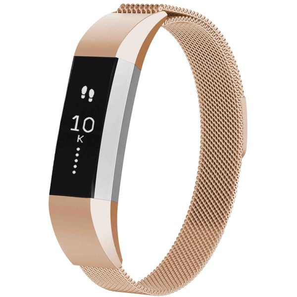 imoshion Bracelet magnétique milanais Fitbit Alta (HR) - Taille S - Rose Dorée