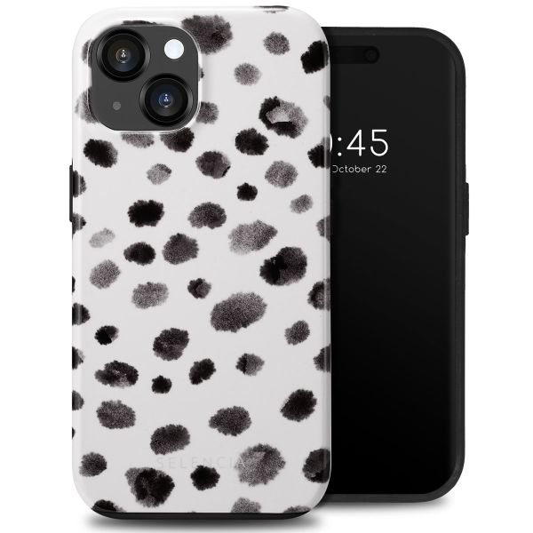 Selencia Coque arrière Vivid Tough iPhone 15  - Trendy Leopard