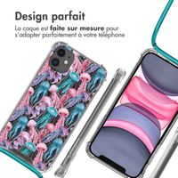 imoshion Coque Design avec cordon Apple iPhone 11 - Jellyfish Watercolor