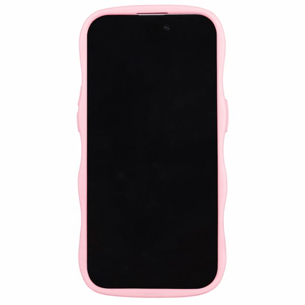 Holdit Coque Wavy Apple iPhone 12 (Pro) - Transparent / Pink