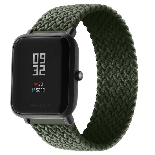 imoshion Bracelet en nylon tressé Amazfit GTS / BIP - Vert foncé