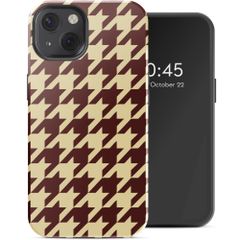 Selencia Coque arrière Vivid avec MagSafe Apple iPhone 13 - Pied-de-Poule