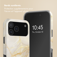 Selencia Coque arrière Vivid avec MagSafe Apple iPhone 17 Pro - Golden Beige Marble