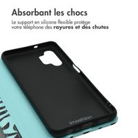 imoshion Étui de télephone portefeuille Design Samsung Galaxy A13 (5G) - Black Blue Stripes