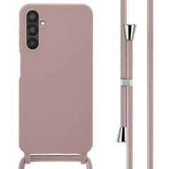 imoshion Coque en silicone avec cordon Samsung Galaxy A25 (5G) - Sand Pink