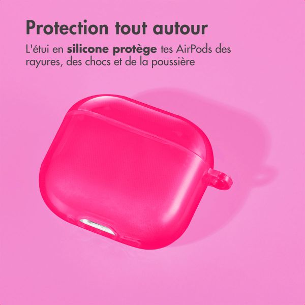 imoshion Coque Néon Apple AirPods 4 - Rose Fluo