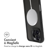 imoshion Rugged Hybrid Carbon Case avec MagSafe Apple iPhone 16 Pro Max - Noir