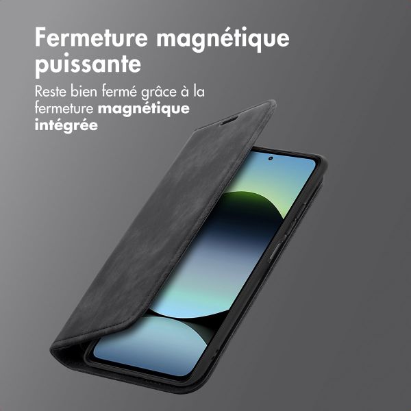 imoshion Étui de téléphone portefeuille Slim Xiaomi Redmi Note 14 (5G) - Noir