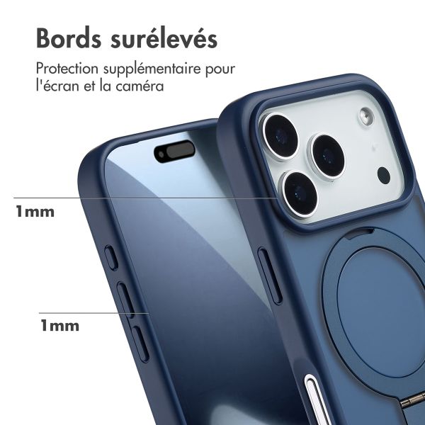 Accezz Coque Ring Stand avec MagSafe Apple iPhone 17 Pro - Bleu