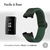 imoshion Bracelet en nylon élastique Fitbit Charge 3 / 4 - Vert