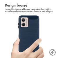 imoshion Coque Brushed Motorola Moto G53 - Bleu foncé