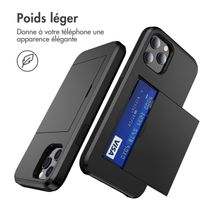 imoshion Coque arrière avec porte-cartes Apple iPhone 12 (Pro) - Noir