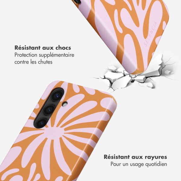 Selencia Coque arrière Vivid Samsung Galaxy S24 - Modern Bloom Pink