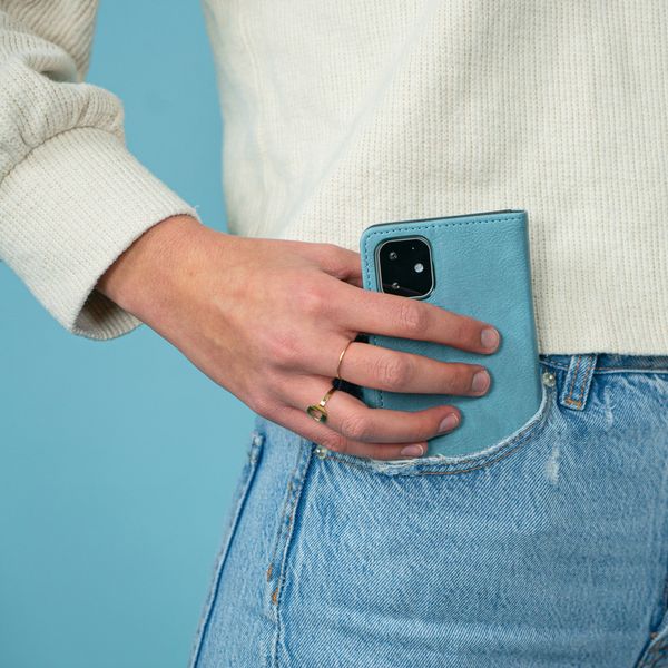 imoshion Étui de télephone portefeuille de luxe Apple iPhone X / Xs - Bleu clair