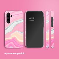 Selencia Coque arrière Vivid Samsung Galaxy A55 - Pastel Lipstick Marble