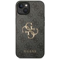 Guess Coque 4G Metal Logo Backcover Apple iPhone 15 - Gris