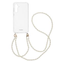 imoshion Coque avec dragonne + bracelet - Perles Samsung Galaxy S23 FE - Transparent