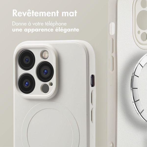 imoshion Coque Couleur avec MagSafe Apple iPhone 14 Pro Max - Beige