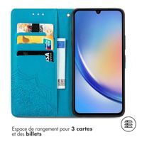 imoshion Etui de télephone Mandala Samsung Galaxy A35 - Turquoise