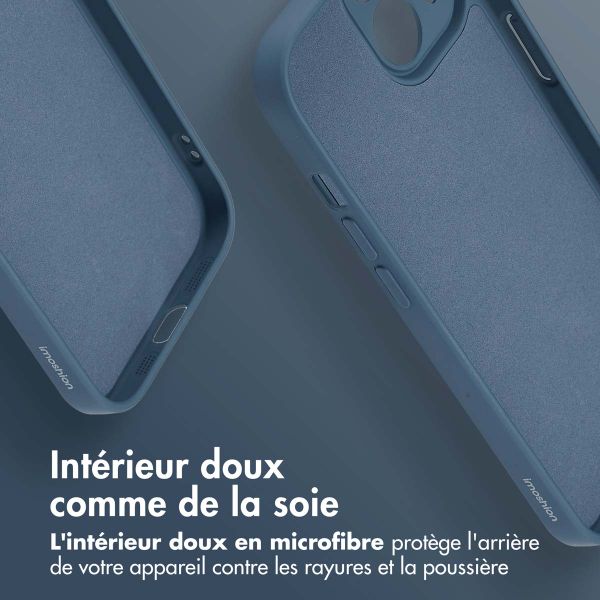 imoshion Coque Couleur avec MagSafe Apple iPhone 15 - Bleu foncé