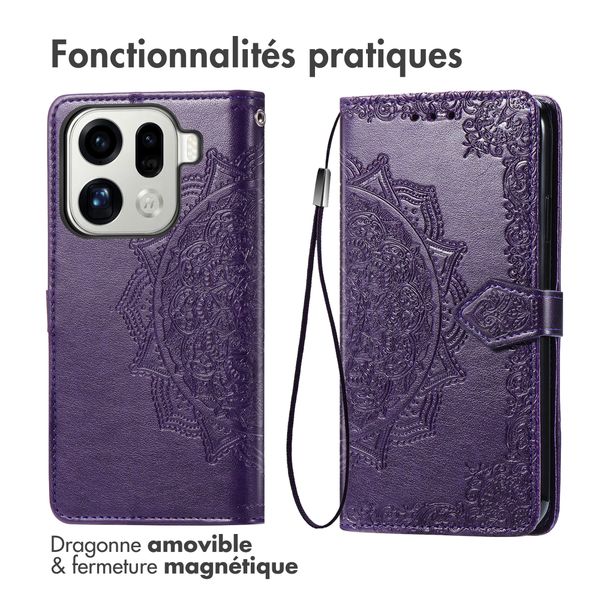 imoshion Etui de télephone Mandala Oppo Find X9 Pro - Violet