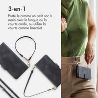 imoshion Etui de télephone portefeuille avec cordon Samsung Galaxy A15 (5G/4G) - Noir