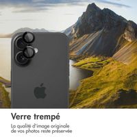 imoshion Lot de 2 protections d'objectif de caméra Apple iPhone 17 / 16 / 16 Plus - Noir
