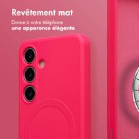 imoshion Coque Couleur avec MagSafe Samsung Galaxy S24 - Neon Pink