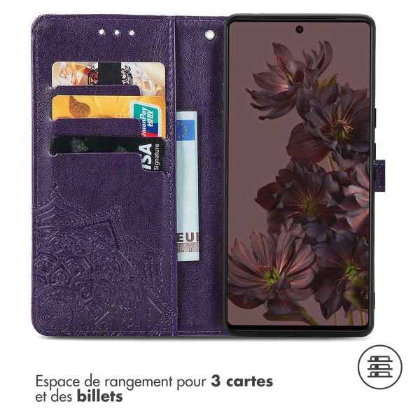 imoshion Etui de téléphone portefeuille Mandala Google Pixel 7 Pro - Violet