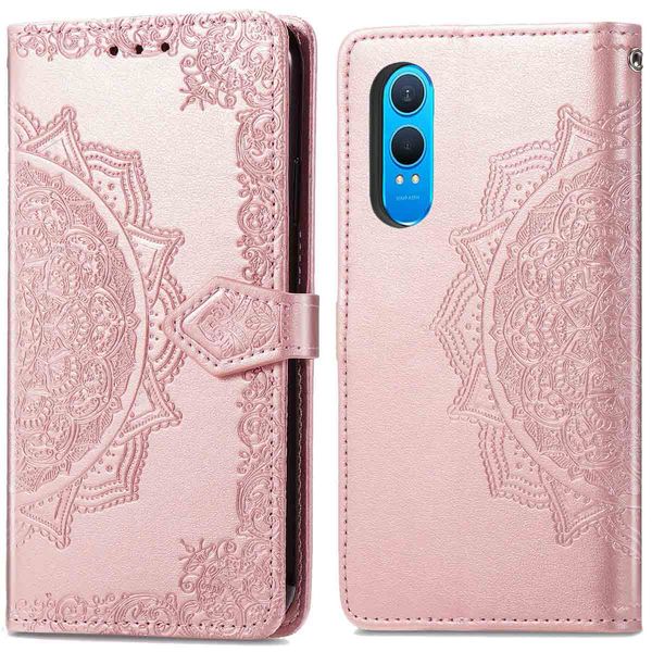 imoshion Etui de téléphone portefeuille Mandala OnePlus Nord CE 4 Lite 5G - Rose Dorée