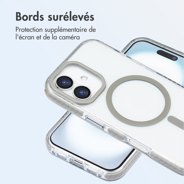 imoshion Coque Combat MagSafe Apple iPhone 16 - Gris