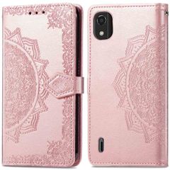 imoshion Etui de téléphone portefeuille Mandala Nokia C2 2nd Edition - Rose Dorée