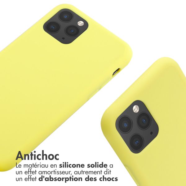 imoshion ﻿Coque en silicone avec cordon iPhone 11 Pro - Jaune