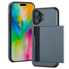 imoshion Coque arrière avec porte-cartes Apple iPhone 16 - Bleu foncé