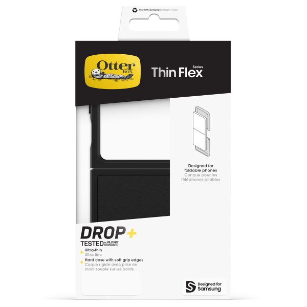 OtterBox Coque arrière Thin Flex Samsung Galaxy Z Flip 6 - Noir