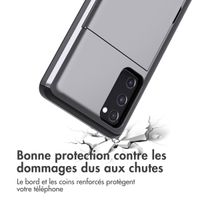 imoshion Coque arrière avec porte-cartes Samsung Galaxy S20 FE - Gris