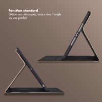 Selencia Coque tablette Riva Apple iPad 9 (2021) 10.2 pouces / iPad 8 (2020) 10.2 pouces / iPad 7 (2019) 10.2 pouces - Mocha Brown