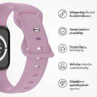 imoshion Bracelet en silicone⁺ Apple Watch Series 1 t/m 9 / SE (38/40/41 mm) | Series 10 / 11 (42 mm) - Taille S/M - Mauve