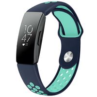 imoshion Bracelet sportif en silicone Fitbit Inspire - Bleu foncé  /  Menthe verte