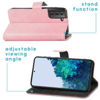 imoshion Étui de télephone portefeuille de luxe Samsung Galaxy S21 Plus - Rose