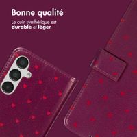 imoshion Étui de télephone portefeuille Design Samsung Galaxy A35 - Crush Check Coral Dust