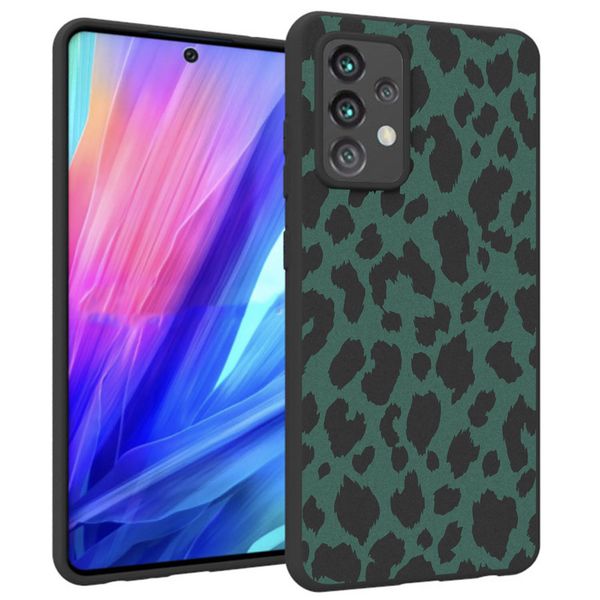 imoshion Coque Design Samsung Galaxy A52(s) (5G/4G) - Léopard -Vert / Noir