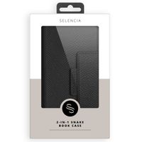 Selencia Etui portefeuille serpent amovible iPhone 13 Pro - Noir