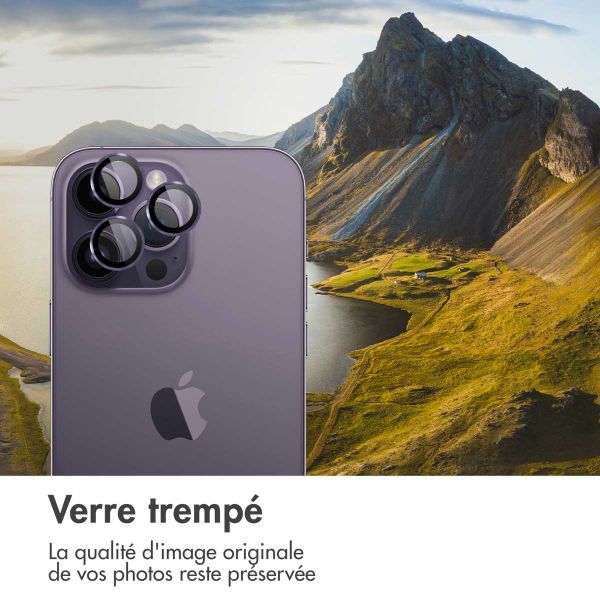 imoshion ﻿Lot de 2 protections d'objectif de caméra Apple iPhone 14 Pro / 14 Pro Max - Violet
