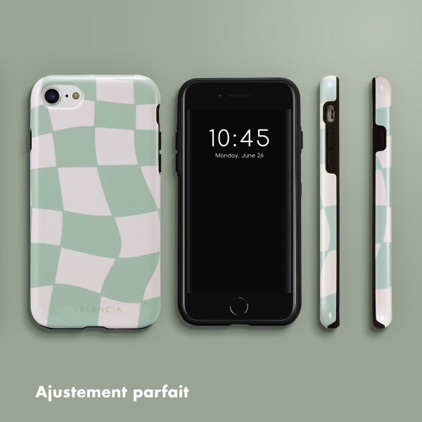 Selencia Coque arrière Vivid Apple iPhone SE (2022 / 2020) / 8 / 7 / 6(s) - Groovy Sage Green