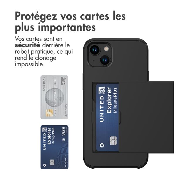 imoshion Coque arrière avec porte-cartes iPhone 15 Plus - Noir