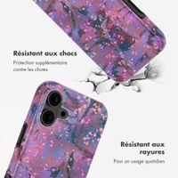 Selencia Coque arrière Vivid avec MagSafe Apple iPhone 16 - Fresh Paint Flower Orange